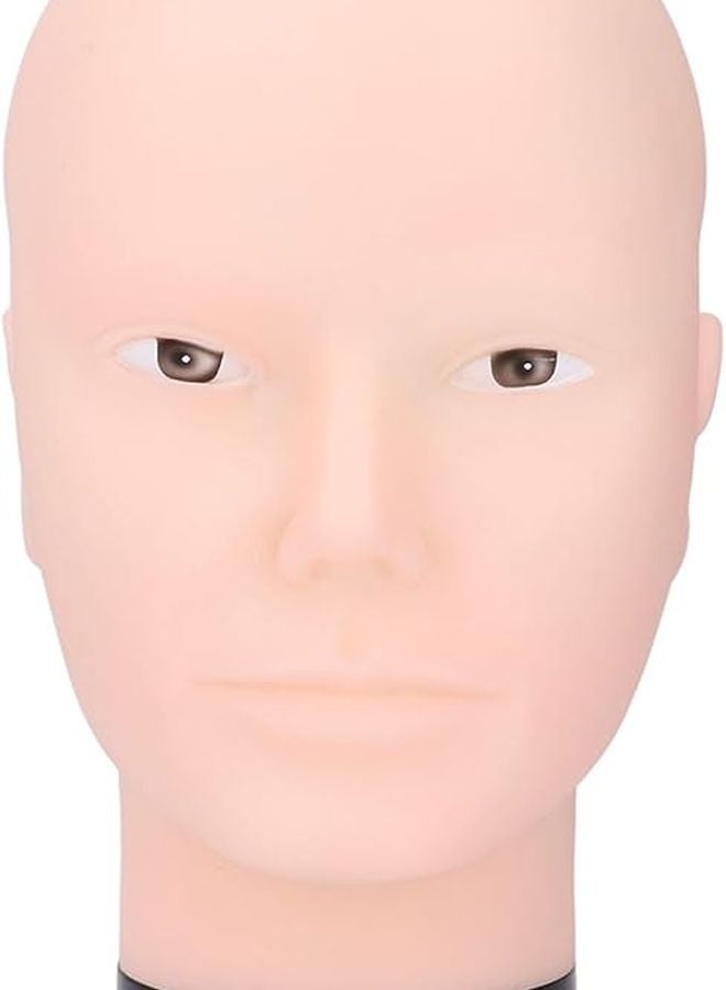 PVC Mannequin Head Bald For Wigs Making Display Hat Glasses Helmet Model - Image 1